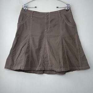 Kuhl Flare Splash Skirt Size 8 Gray Gorpcore A-line Utility Outdoors Hiking